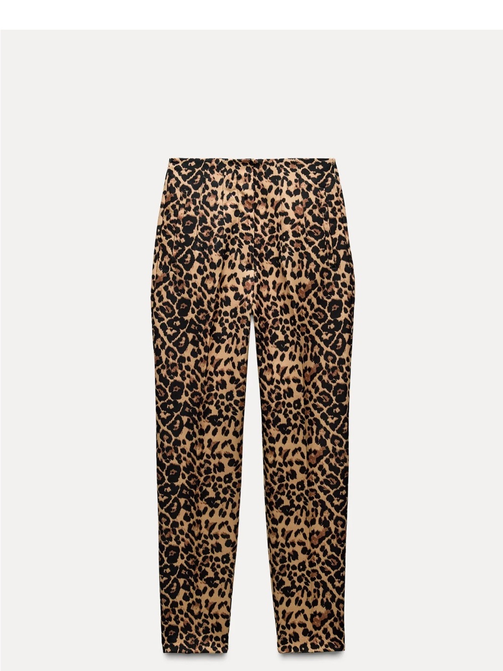 Zara Leopard-Print Skinny High Rise Pants